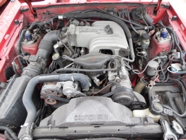 1992 FORD MUSTANG GT RED CONVERTIBLE 5.0L AT  F17001